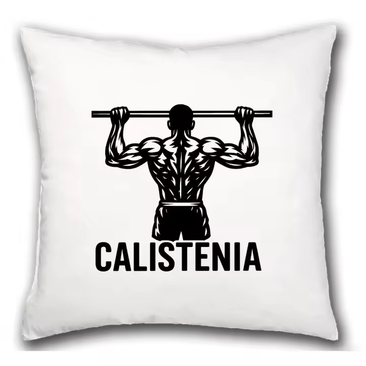 MERCHANDMANIA Cojín calistenia flexiones frase motivadora gimnasio hogar comodo cussion - 1