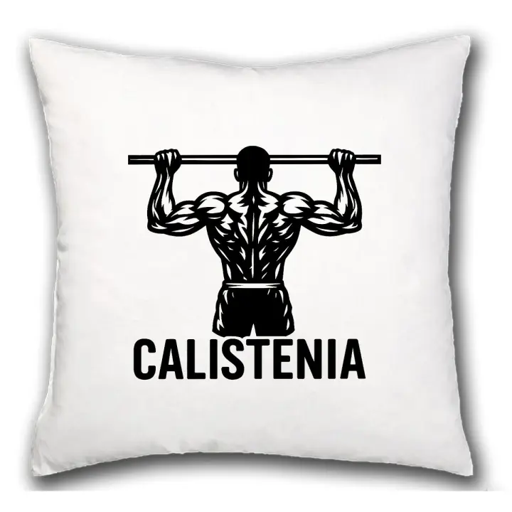 MERCHANDMANIA Cojín calistenia flexiones frase motivadora gimnasio hogar comodo cussion - 1