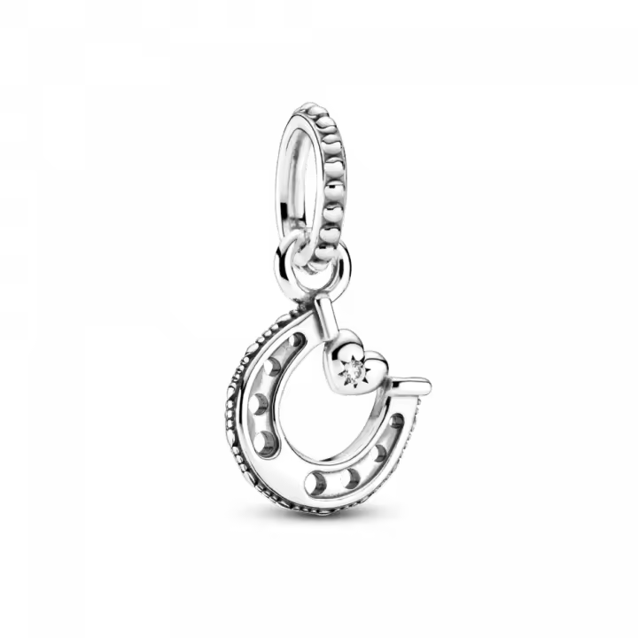 PANDORA Charm Colgante Herradura de la Suerte Plata Ley 925ML Mujer - Colección Pandora Passions - 1
