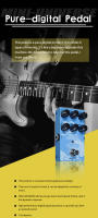 Pedal De Efectos Para Guitarra Eléctrica M-VAVE Mini Universo Efecto Digital Reverb Bypass Verdadero Accesorios De Guitarra - details 0
