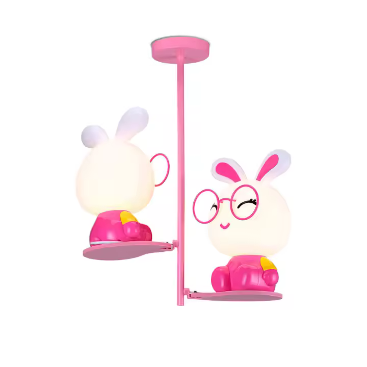 Lámpara Infantil de Techo Colgante Rabbit - Bombilla 1 x E27 - Long. Max. 80cm - AZABAK - 1