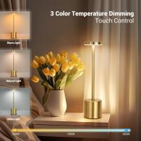 Lámpara De Mesa LED Táctil Recargable Luz Nocturna Para Escritorio Decoración De Habitación Restaurante Hotel Bar Lámpara De Lectura Sin Cable - details 2