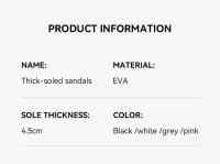 Sandalias De Plataforma Para Hombres Y Mujeres Antideslizantes Impermeables Confortables Con Tacón Medio Para Exterior - details 3