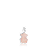 Colgante de oso de piedra preciosa natural de plata esterlina S925, accesorio de collar de bricolaje de lujo que combina con todo - details 10