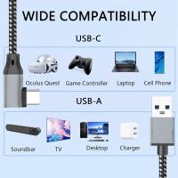 Cable De Carga Y Datos USB 3.2 Tipo C Para Oculus Quest 3 2 Pico 4 Link PS VR Gear VR Conector a USB a Y Conector B Tipo C - details 4