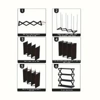 1pc Estante De Zapatos X-Arrugado Para El Hogar Espacioso Y Antipolvo Para Estudiantes En Dormitorios Estante De Almacenamiento En La Entrada - details 1
