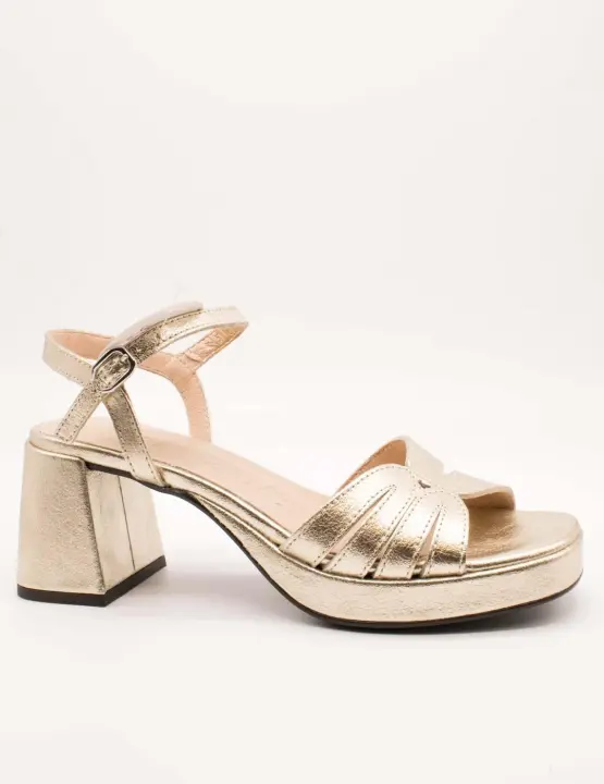 Sandalia Wonders G-6810 Soft Dorada de Mujer - 1