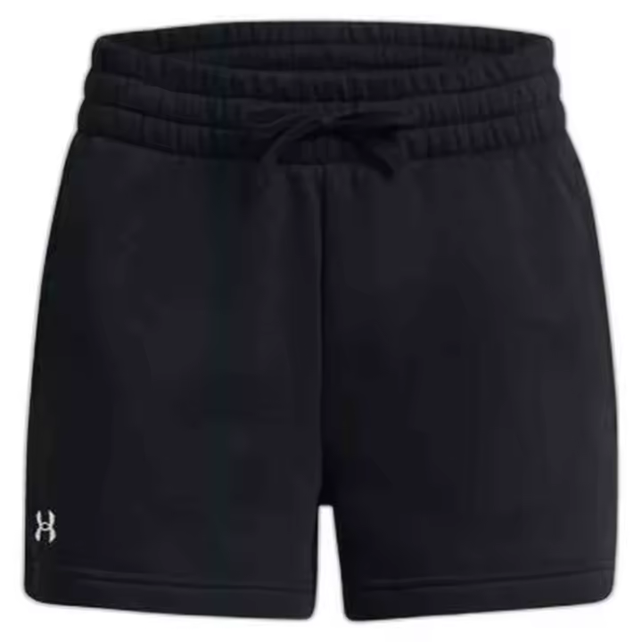 Pantalon Corto Under Armour Rival Fleece para mujer en color negro - 1