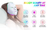 Máscara de belleza LED de 7 colores, banda recargable USB, inodora, batería de litio, 400mAh, para uso de oficina y ocio, regalos para mujeres - details 7