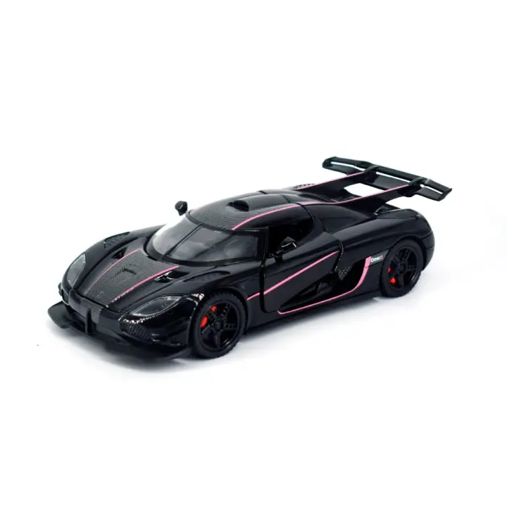 Coche Deportivo Miniatura 1:32 ONE1 Juguetes De Metal Con Puertas Abiertas Y Función Retroceso Para Niños Regalos Vehículos De Carreras Duraderos Y Ajustables - 1