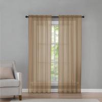 Cortinas De Vidrio Transparentes De Color Sólido Para Boda Estilo Lujo Fácil De Instalar Productos Domésticos Cortinas De Ventana Con Encaje - details 4