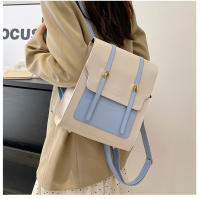 Nuevo bolso de mujer, nueva moda coreana, retro, simple, de color sólido, con hebilla de metal, mochila portátil de nicho - details 16