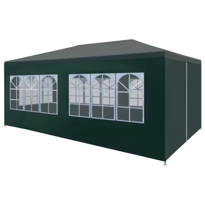 vidaXL Tienda de Fiesta con 6 Paredes de Jardín Acero Polietileno Carpa Color Azul,  Blanco,  Antracita y mas - 1