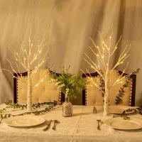 Lámpara De Árbol De Birka Con 24 LEDS Luz Twinkling USB Para Decoración De Exterior Y Dormitorio Luz Nocturna Festiva - details 1