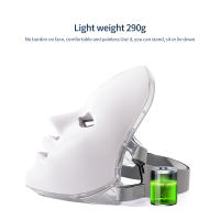 Máscara Facial LED Recargable De 7 Colores Terapia Fotónica Para Rejuvenecimiento De Piel Eliminación De Acné Y Arrugas Iluminación De Belleza - details 24