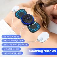 Masajeador De Cuello EMS Estimulador Muscular Parche De Masaje Eléctrico Con Pulso De Baja Frecuencia Herramienta De Alivio Del Dolor Y Relajación - details 1