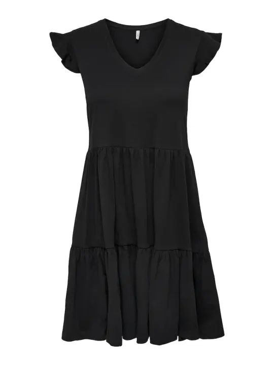 Onlmay Cap Sleev Fril Dress Jrs Noos Black 15226992 de Only - 1