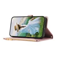 Cartera De Cuero Crossbody Con Cremallera Para Xiaomi Redmi Note 13 pro plus 12 11 13C 13T Poco M6 X6 X5 Con Correa Y Diamantes - details 10