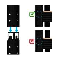 Ociodual Estantería Metálica Essential Negro, Ideal para Hogar, Garaje, Cocina, Oficina, Multiusos, Almacenamiento Divisible, Sin Tornillos, 875kg, 5 Baldas MDF, 180 x 90 x 40cm - details 8