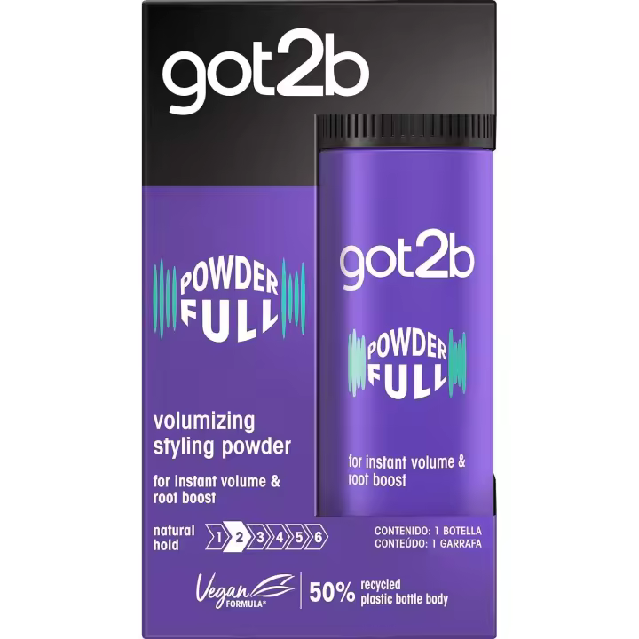 Got 2 B Got2b - Polvos Volumen Powder'ful – Polvos para Levantar la Raíz – Textura Matificante – Lleva Tu Volumen a Nuevas Dimensiones 10gr - Tratamientos para el Pelo - 1