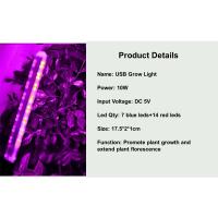 Lámpara De Crecimiento LED USB 5V Con Tubo Flexible Espectro Completo Para Plantas Ideal Para Invernadero Interior Semillas De Flores Y Agricultura Hidroponía - details 7