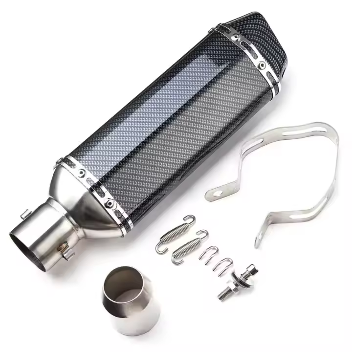 Pipas De Escape Para Motocicleta Universal Caliber 38-51mm Con Silenciador DB Killer Sistema De Escape En Fibra De Carbono Para HONDA Moto Tube - 1