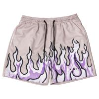 Shorts De Baloncesto Y Running Para Hombre 2023 Malla Transpirable Quick-Drying Estilo Casual Estampado De Llama Pantalones De Verano - details 4