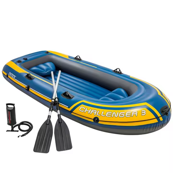 Intex Bote Hinchable Challenger 3 Azul Inflables - 1