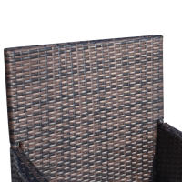 Juego de Muebles de Balcón Juego de Bistro de Ratán Pendable with Juego de Asiento Marron 60x58,5x89,5 cm para Jardín y Balcón - details 3