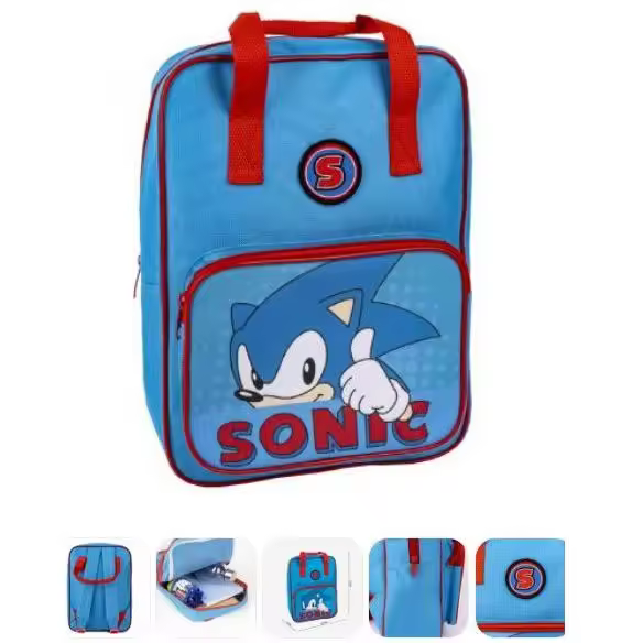 THE HEDGEHOG-SONIC MOCHILA 3D 31CM - 1