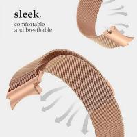 Correa De Acero Inoxidable Magnética Para Samsung Galaxy Watch4 5 6 7 Compatible Con Tamaños 40/44mm Classic 42/46/43/47mm Sin Brecha 20mm - details 10