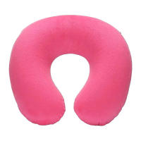 Almohada De Viaje En Forma De U Soporte Cervical Inflable Portátil De Peluche Corto Esencial Para Descansar En La Oficina Y Dormir - details 11