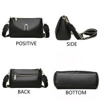 Bolso De Hombro Para Mujer 100% Cuero Genuino 2024 Lujo Bolso Cruzado De Cuero Vaca Moda Bolsa Mensajera Para Teléfono - details 13