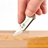 Cuchillo De Bolsillo Mini De Acero Inoxidable Con Cadena De Llave Herramienta De Expresión Postal Portátil Y Fácil De Transportar - details 7