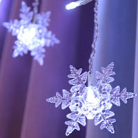 Curtain De Navidad LED Con Icicles Y Enredaderas De Hadas 4M Decoración Para Jardín Fiesta Hogar Año Nuevo - details 11