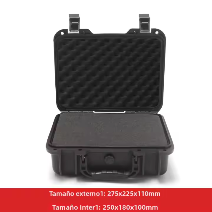 Caja De Seguridad Portátil Para Instrumentos Y Equipamiento De Camera Caja De Herramientas a Prueba De Agua Y Choques Con Espuma - 1
