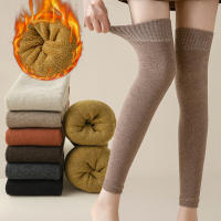 Calcetines Largos Sin Pierna Para Mujer Calcetines Hasta La Rodilla De Color Sólido Térmicos Cuff Calientes Otoño Invierno - details 7