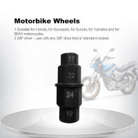 Herramienta De Remoción De Eje Del Neumático De Motocicleta 17mm 19mm 22mm 24mm Juego De Sockets Allen Hexagonales Para Motocicleta - details 11