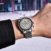 Reloj De Pulsera De Cuarzo Para Hombre BENYAR Lujo Nueva Marca 50M Impermeable Correa De Acero Inoxidable Cronógrafo Casual Para Hombres - details 2