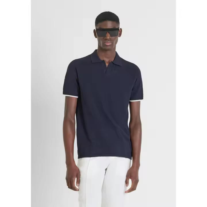Polo Slim Hilo Marino Morato - 1