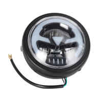 Faros LED De 6.5 Pulgadas Vintage Para Motocicleta Compatible Con Harley Sporster Softtail Choppers Custom Cafe Racer Alta Y Baja Potencia - details 9
