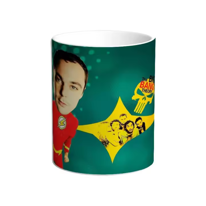 Taza Big Bang Theory. Sheldon Cooper. Penny. Leonard. Howard. Amy - 1