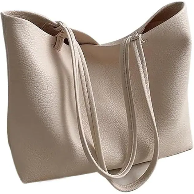 Bolso de hombre de cuero informal para Mujer, Gran capacidad Moderna y versátil para el juguete. - 1