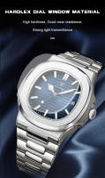 Reloj De Pulsera De Lujo Cuadrado POEDAGAR Para Hombre Resistente Al Agua Luminoso Con Fecha De Acero Inoxidable Deportivo Y De Negocios Reloj Masculino De Cuarzo - details 9