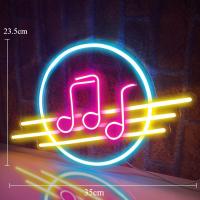 Luz Neón Musical LED Colorida Para Decoración De Habitación Restaurante Bar Fiesta USB Powered No En Name_Null Origen Mainland China - details 1