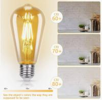 Bomb LED Edison Vintage, E27 4W, Luz Cálida, Estilo Retro - details 1