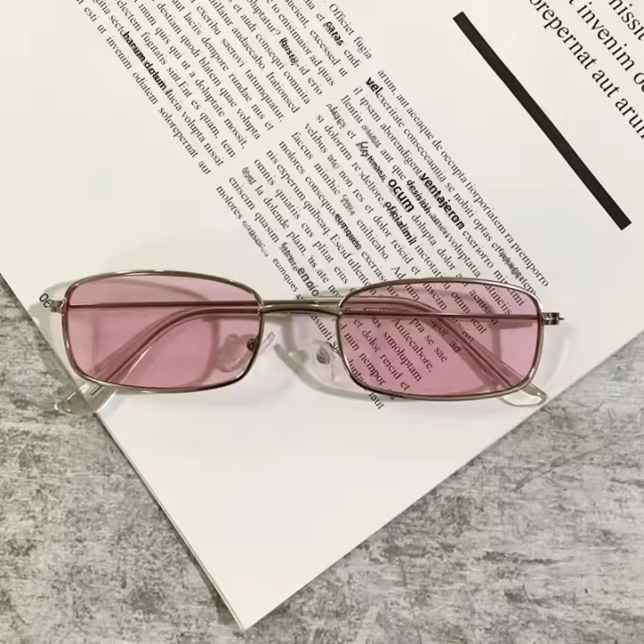 Gafas De Sol Oval UV400 Unisex Retro Pequeño Marco Moda Protección Sol Verano Diseño Vintage Gafas De Protección Diaria - 1