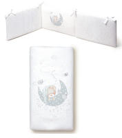 INTERBABY SET DE 2 PIEZAS FUNDA NORDICA CON RELLENO + CHICHONERA  BEAR SLEEPING GRIS/ VERDE/AZUL/ROSA - details 0