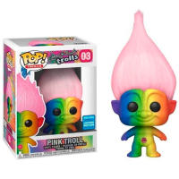 FUNKO Troll Good Luck Buena Suerte Rainbow Arco Iris Hair pelo Trolls 03 Woundrous Convention Funko Pop - details 0