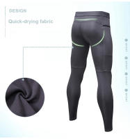 Pantalones deportivos ajustados para hombre, pantalones de chándal transpirables de secado rápido, pantalones de cintura elástica, mallas para entrenamiento, Fitness, trotar, pantalones de gimnasio para hombre - details 4